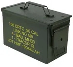 HMF Metallbox, US Ammo Box mit Schwerlastverriegelung, 30 x 19 x 15,5 cm, gr&uuml;n...