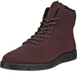 ECCO Damen High-Top-Schuhe in Dunkelrot mit schwarzen Akzenten f&uuml;r den Winter -