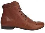 Think! Stiefelette GUAD2 aus Ziegenleder mit abgesteppter Kappe und wintertauglicher