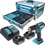 Makita DHP 483 SFX9 Akku Schlagbohrschrauber 18 V 40 Nm Brushless + 2x Akku 3,0...