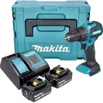 Makita DHP 490 SGJ Akku Schlagbohrschrauber 18 V 65 Nm Brushless + 2x Akku 6,0 Ah +