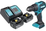 Makita DHP 490 SG Akku Schlagbohrschrauber 18 V 65 Nm Brushless + 2x Akku 6,0 Ah +