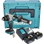 Makita DDF 492 RGJ Akku Bohrschrauber 18 V 141 Nm Brushless + 2x Akku 6,0 Ah +