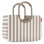 Reisenthel loopshopper L, Beige, Wei&szlig;, Polyester, Stoffbeutel, Muster, 25 l,...