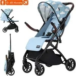 Daliya&reg; YOOPI Reisebuggy, faltbar, mit Teleskopgriff, Flugzeug Buggy,