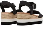 TOMS Diana Leder Women's Schwarze Keile - 40