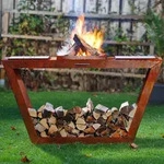 HOME DELUXE - Rost Holzlege - PAULO - 160x40x60 cm, wetterbest&auml;ndig, edle...