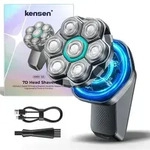 Glatzen Rasierer Herren,kensen 7D Schwebender Kopfrasierer 8100&8600U/Min - Grau