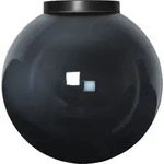 Outdoor-H&auml;ngeleuchte ,Orby', E27 Lampenschirm, rauchgrau, &Oslash; 30cm - Schwarz