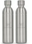 Luckymoose Infinity 2x Edelstahlflaschen Wassersprudler 0,75L &ndash; Kompatibel mit der