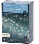Lumineo Lichterkette STRING LIGHTS TWINKLE 567 LED 9 m, warm wei&szlig; - Silber