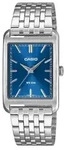 Casio Armbanduhr MTP-B215D-2AVER analog Edelstahl blau - Silber