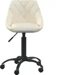 vidaXL B&uuml;rostuhl Creme Samt - Beige