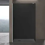 doporro Luxus Duschwand f&uuml;r Dusche Duschabtrennung 130x200cm Walk-In Dusche...