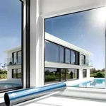 MARAPON Spiegelfolie Silber statisch haftend 0,445x2 m Fensterfolie Sichtschutz...