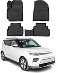 OMAC Gummimatten Fu&szlig;matten f&uuml;r Kia Soul 2019-2025 TPE Automatten Schwarz 4x