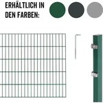 Alberts Doppelstabmatten Zaun, H&ouml;he 160 cm, L&auml;nge 30 m, Zaun-Komplettset zum