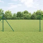 vidaXL Kettenzaun Gr&uuml;n - Gr&uuml;n