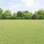 vidaXL Geschwei&szlig;ter Drahtzaun 25 x 0,6 m (B x H) Feuerverzinkter Stahl - Silber