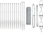 vidaXL Schwei&szlig;drahtzaun mit Spikes 25 x 0,6 m (B x H) - Silber