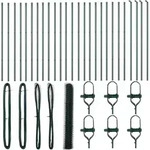vidaXL Ground Fix Geschwei&szlig;ter Drahtzaun 50 x 1,2 m (B x H) - Gr&uuml;n