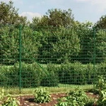vidaXL Maschendrahtzaun mit Bodenh&uuml;lsen Gr&uuml;n 2,2x10 m - Gr&uuml;n