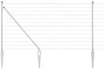 vidaXL Schwei&szlig;drahtzaun mit Spikes 10 x 1,2 m (B x H) - Silber