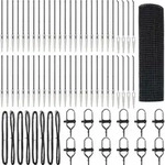 vidaXL Schwei&szlig;drahtzaun mit Spikes 100 x 0,8 m (B x H) - Grau