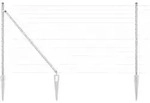 vidaXL Schwei&szlig;drahtzaun mit Spikes 10 x 1,2 m (B x H) - Silber