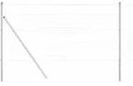 vidaXL Ground Fix Geschwei&szlig;ter Drahtzaun 25 x 1,2 m (B x H) - Silber