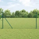 vidaXL Ground Fix Geschwei&szlig;ter Drahtzaun 10 x 1,2 m (B x H) - Gr&uuml;n