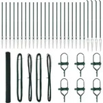 vidaXL Schwei&szlig;drahtzaun mit Spikes 50 x 1,5 m (B x H) - Gr&uuml;n