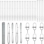 vidaXL Schwei&szlig;drahtzaun mit Spikes 50 x 1,2 m (B x H) - Silber