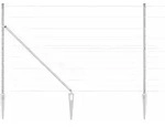 vidaXL Schwei&szlig;drahtzaun mit Spikes 25 x 1,5 m (B x H) - Silber