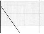vidaXL Ground Fix Geschwei&szlig;ter Drahtzaun 10 x 1,5 m (B x H) - Grau