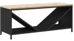 vidaXL Brennholzregal mit Holzplatte Schwarz 100,5x35,5x40 cm - Schwarz