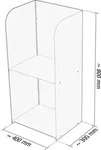 Kaminholzregal Kaminholzst&auml;nder Massiv Pulverbeschichtet Steckbar,...