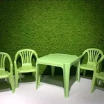 Kindermonoblock SET lime green 4xStuhl Sedia Baby 1xTisch Tavolo - Gr&uuml;n