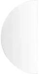 BELIANI Badspiegel mit LED-Beleuchtung Halbrund 60 x 120 cm Modernes Design