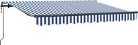vidaXL Ausziehbare Markise Blau 250 x 200 cm Stoff