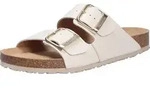 Tamaris Damen Tieffu&szlig;bett Pantolette beige Gr&ouml;&szlig;e EUR 36 - Beige - 36
