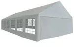 vidaXL Partyzelt PE 6x12 m Grau - Grau