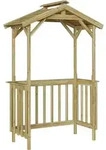 vidaXL Grillh&uuml;tte 133,5 x 63 x 200 cm Impr&auml;gniertes Kiefernholz - Braun