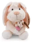 NICI Pl&uuml;sch Hase mit Kind beige 20cm - Beige