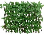 vidaXL Rankgitter mit K&uuml;nstlichem Efeu Erweiterbar Gr&uuml;n 180x30 cm - Gr&uuml;n