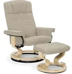 M MCombo Relaxsessel mit Hocker, 360&deg; Drehbarer Fernsehsessel mit...