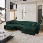Masseno Ecksofa SARMO mit Schlaffunktion U-Form, Sofa mit Bettkasten,...