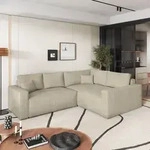 Masseno Ecksofa ERONIS R-S mit Schlaffunktion L-Form, Sofa mit Bettkasten,