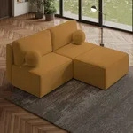 Masseno Modulare Ecksofa VARNA P mit Schlaffunktion L-Form, Sofa mit Bettkasten,