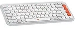 Logitech POP ICON KEYS, Mini, Kabellos, Bluetooth, Scherenschalter, QWERTY, Wei&szlig; -